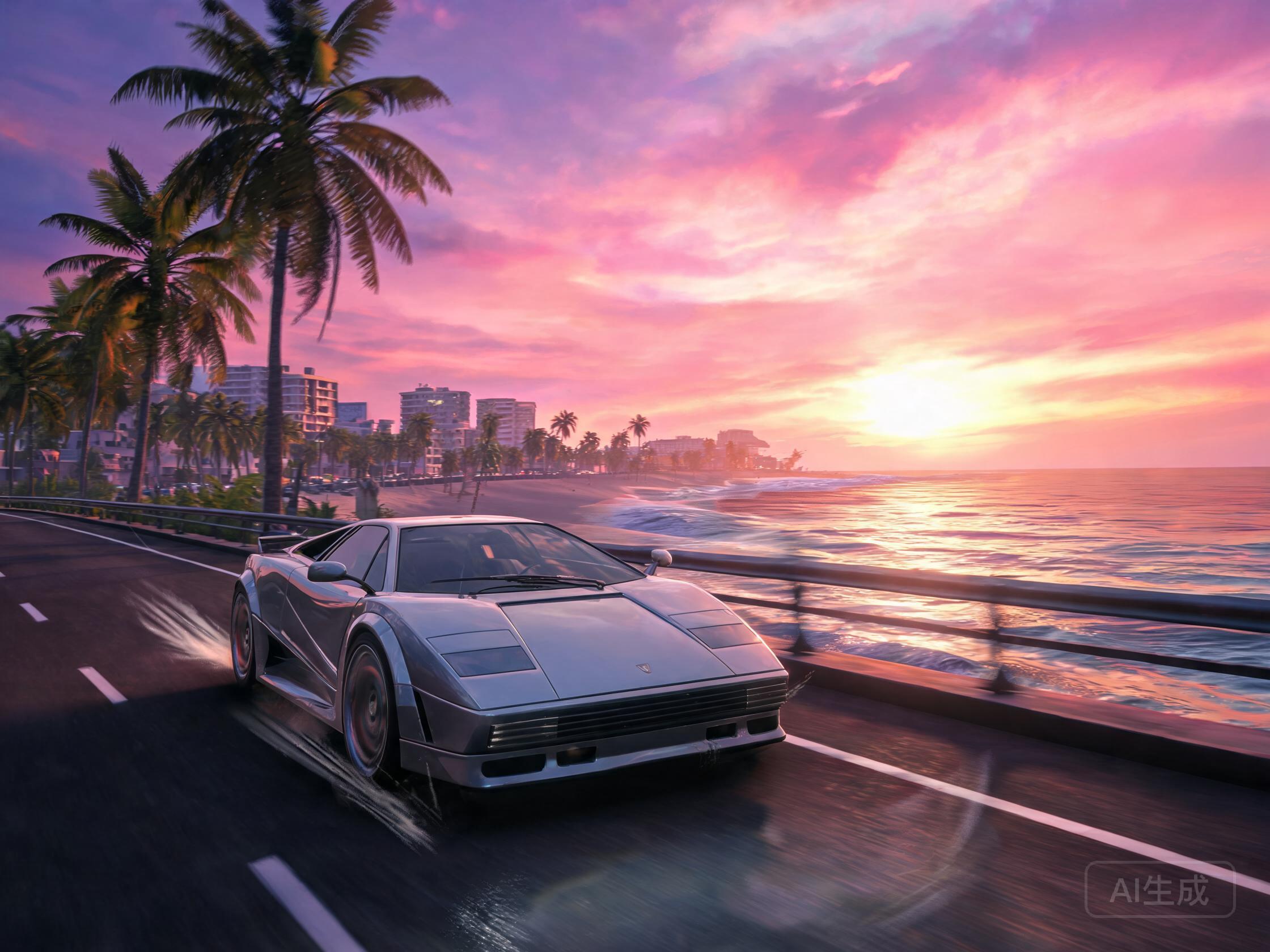 沿海公路飙车